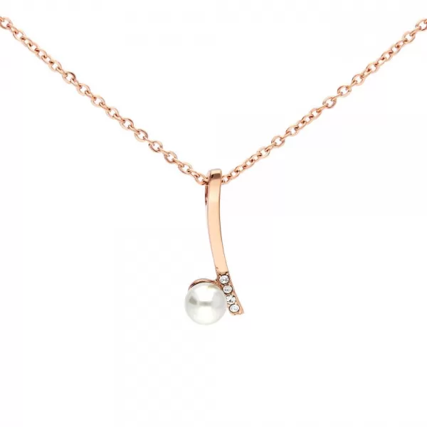 Náhrdelník 7999, růžové zlacení SNE.8000