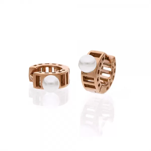 Náušnice 70026, růžové zlacení SER.70026.B