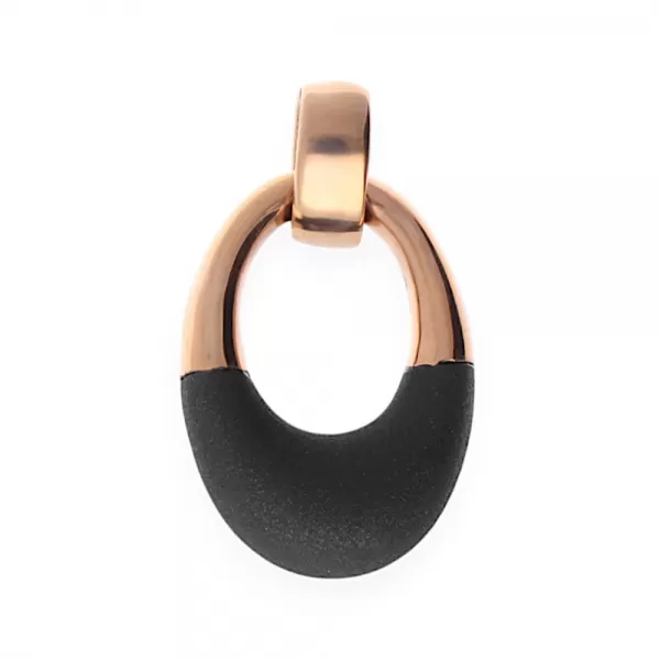 Nerezový přívěsek Uranium - růžově pozlacený