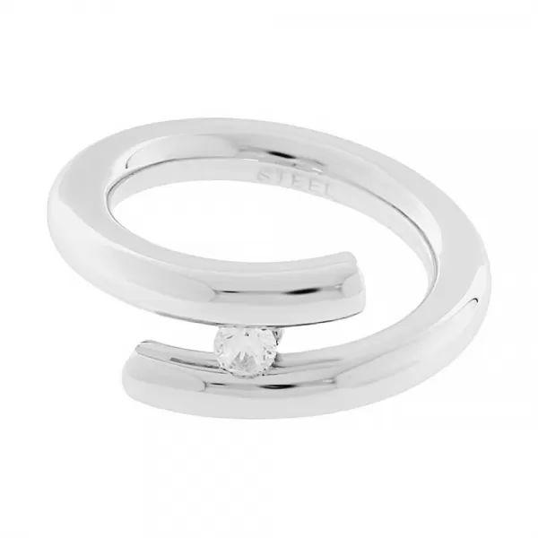 Nerezový prsten 6503 (velikost 53) - stříbrné barvy