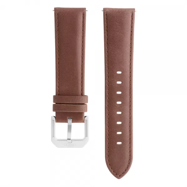 RB.15888 (22 mm) - easy click - hnědý/stříbrný