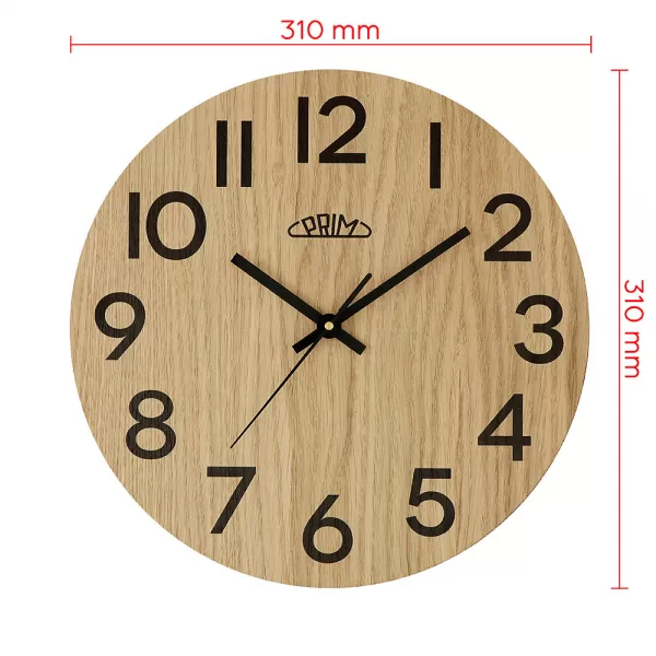 Nástěnné hodiny PRIM Genuine Veneer - B E07P.4245.5190