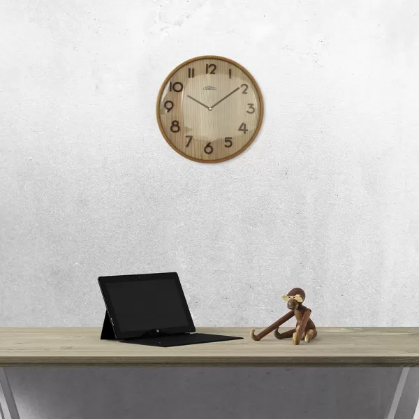 Nástěnné hodiny PRIM Natural Veneer E07P.4139.5053